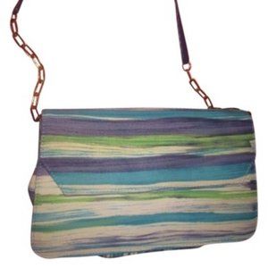 J. Renee Purples Blues Greens Convertible Clutch